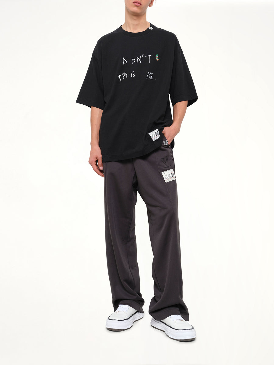 Don'T Tag Me. Printed T-Shirt in Black