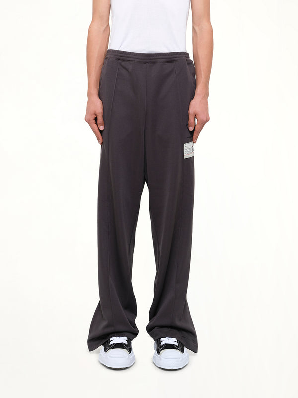 Folded Track Pants in Black