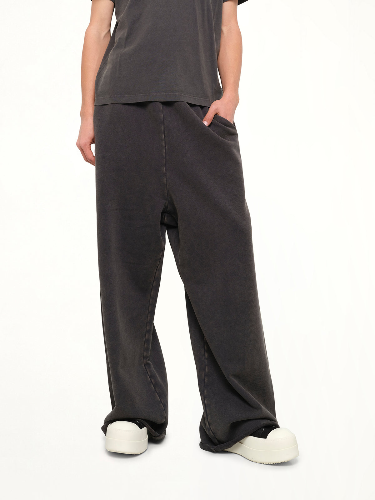 Full Sweatpant in Washed Black