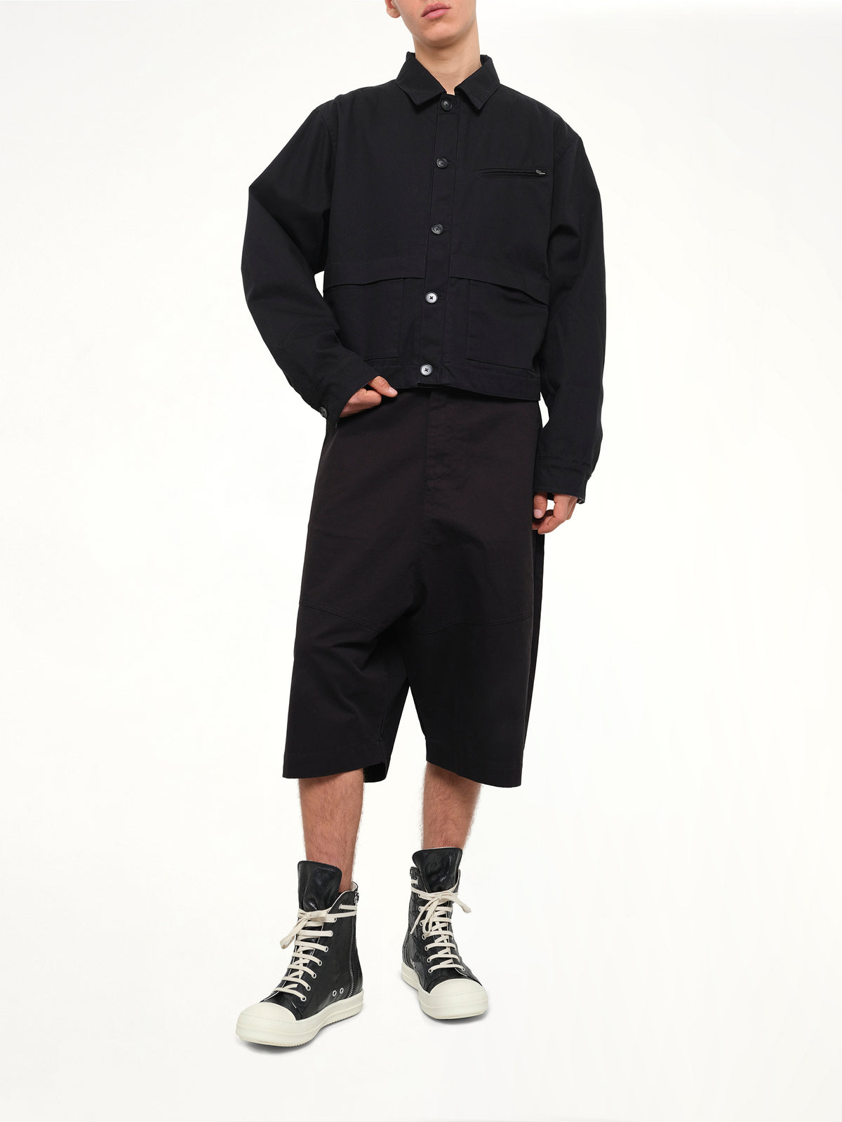 Hatch Jacket Cotton in Black