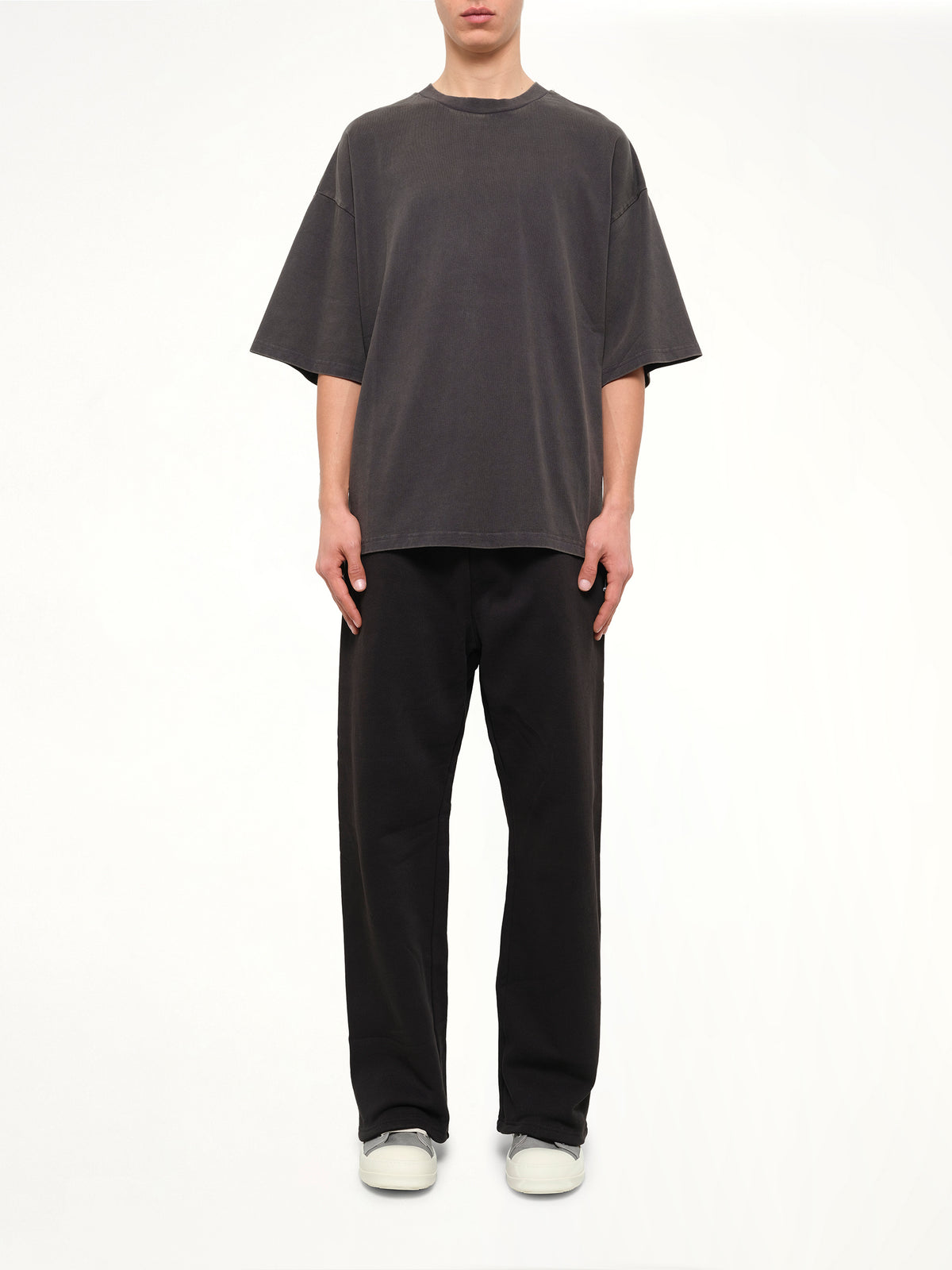 Heavy Boxy T-Shirt in Washed Black