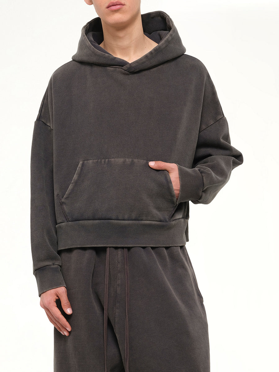Heavy Hood in Washed Black