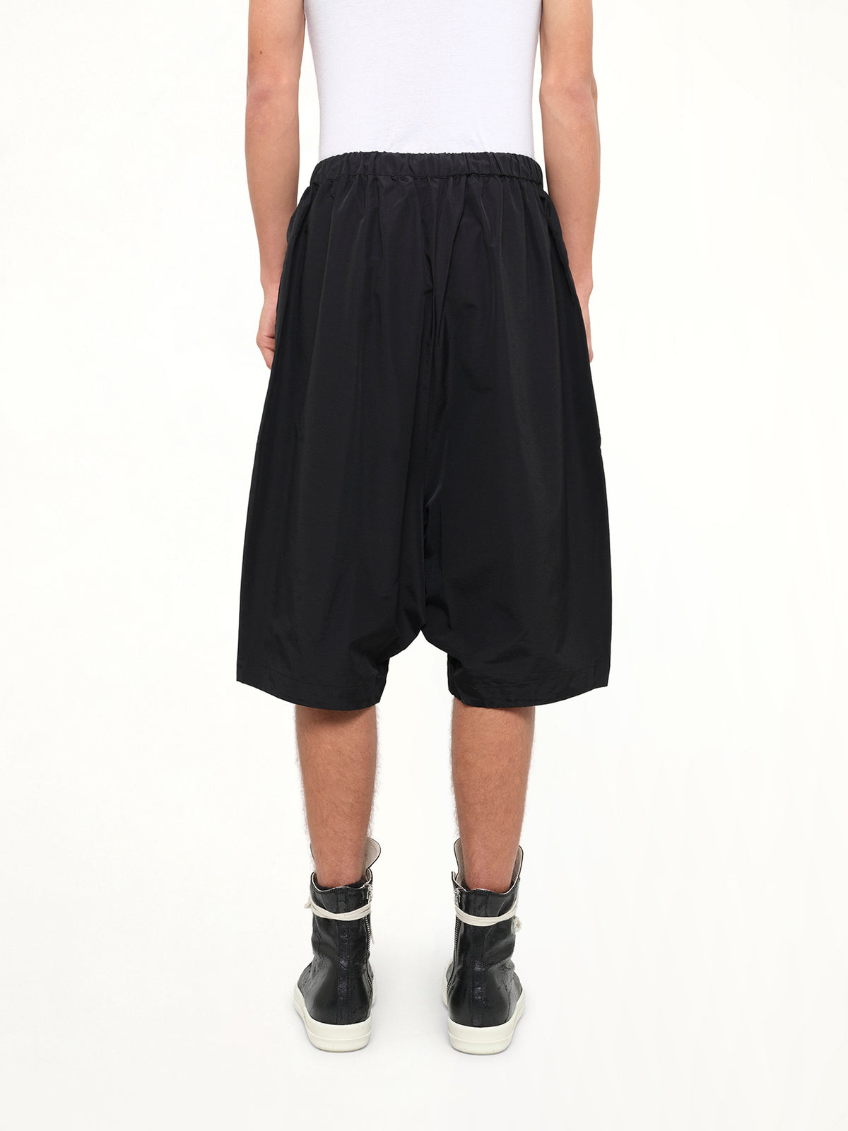 Nylon Taper Short in Black