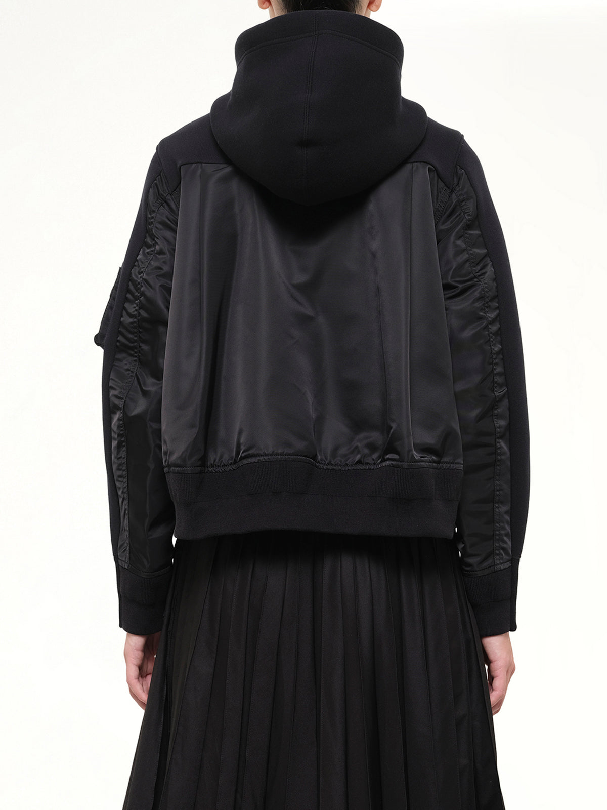 Runway Sponge Sweat Hoodie in Black