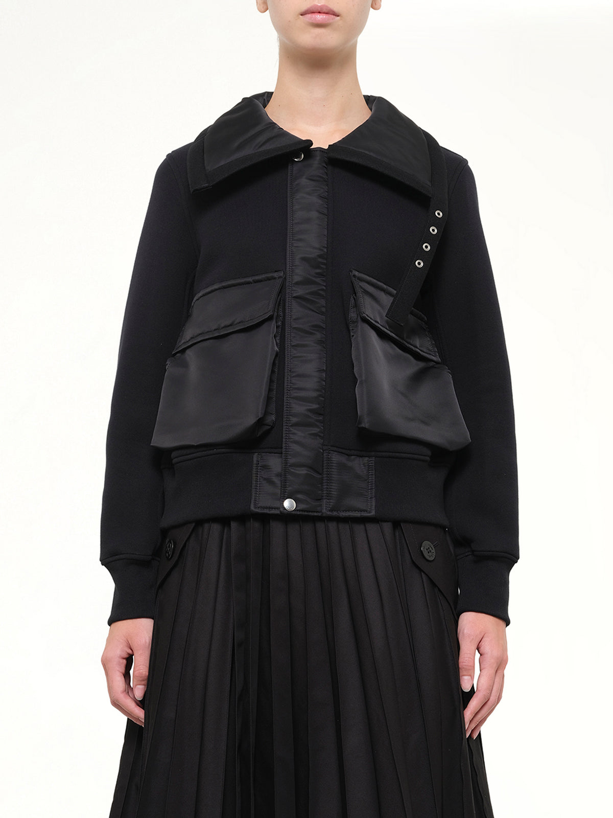 Sponge Sweat Blouson in Black