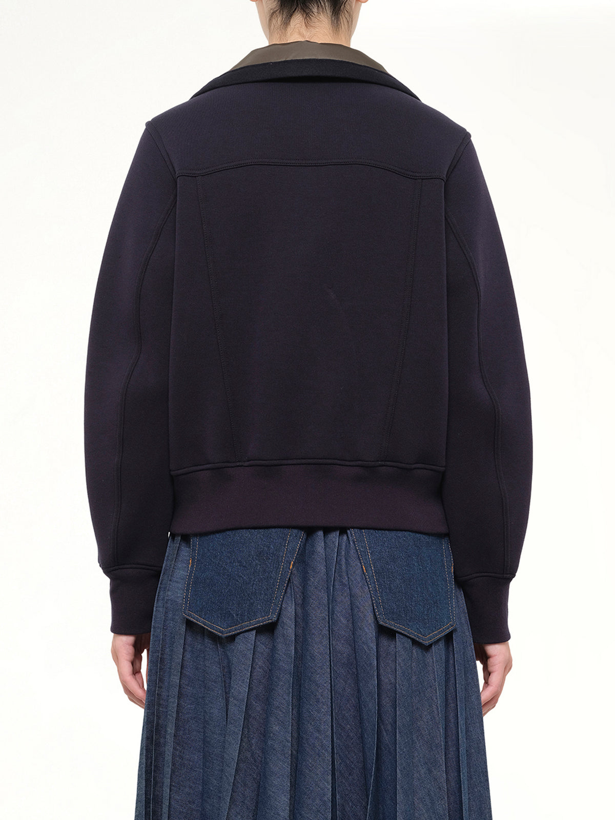 Sponge Sweat Blouson in Navy/Dark Khaki