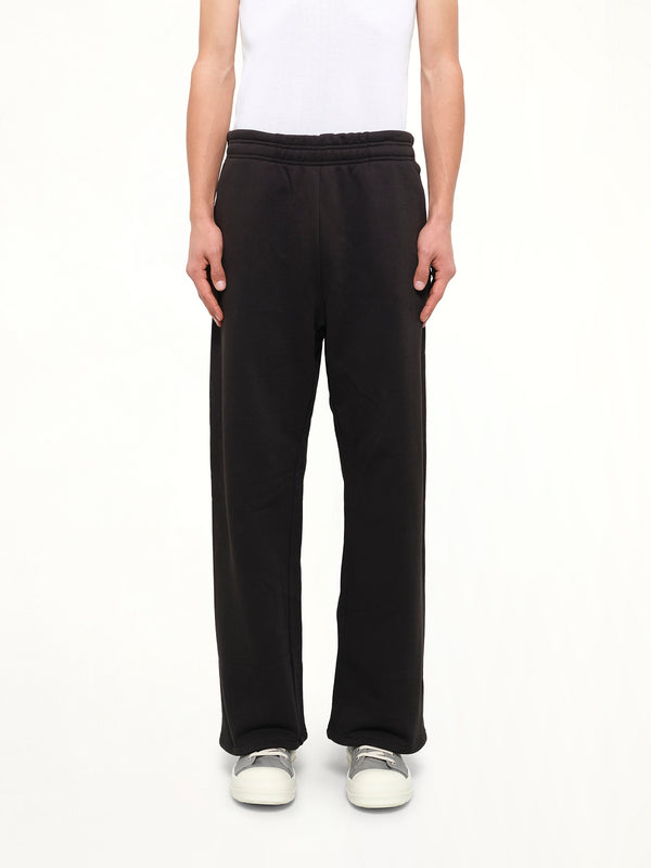 Straight Leg Sweatpant in Black