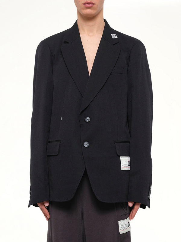 Switch Front Blazer in Black