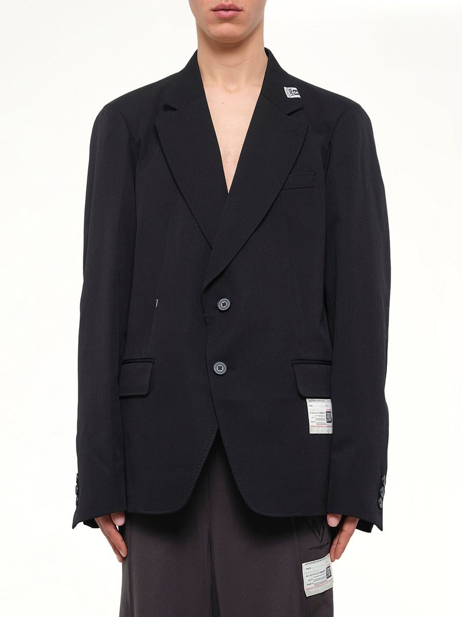 Switch Front Blazer in Black