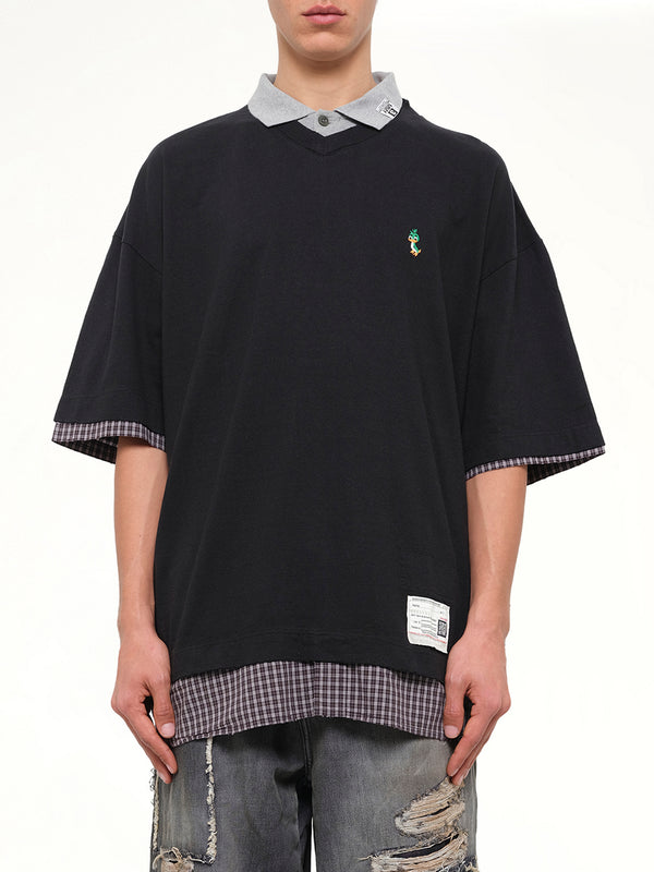 Triple Layered T-Shirt in Black