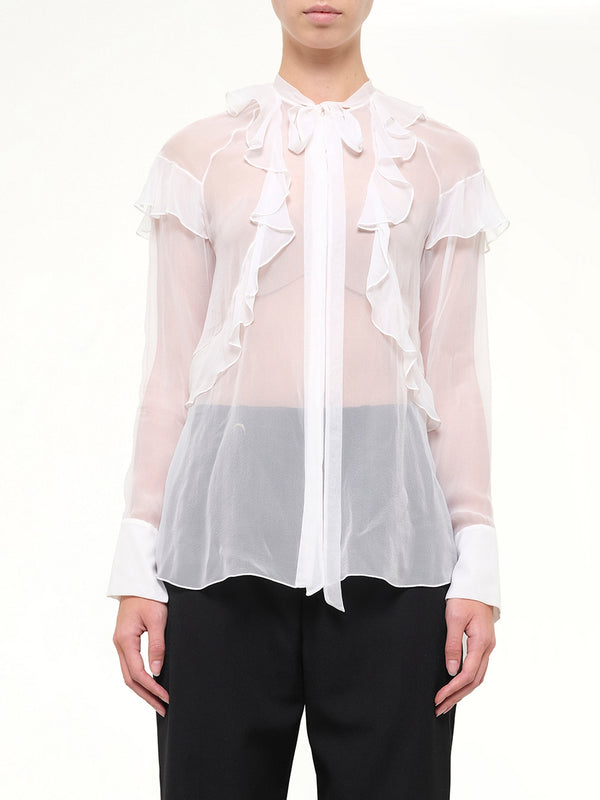 Long Sleeve Top in White