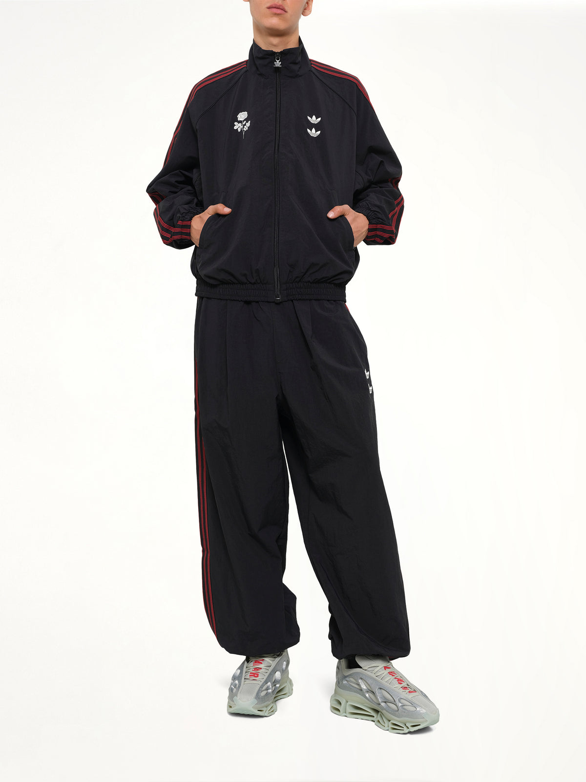 Adidas x Chavarria Woven Track Jacket in Black