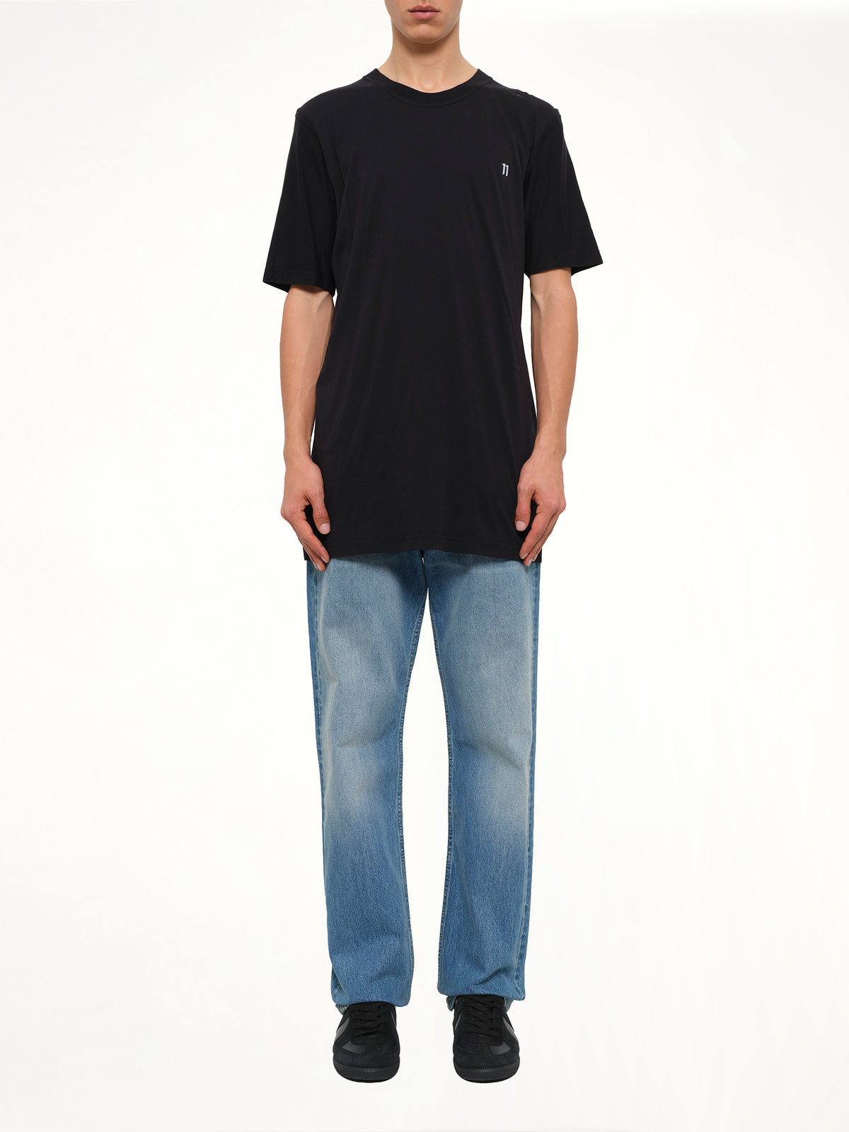 11 By BBS Logo T-Shirt in Black/Grey