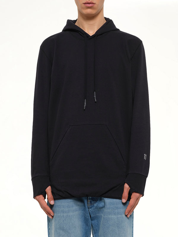 11 Face Mask Hoodie in Black