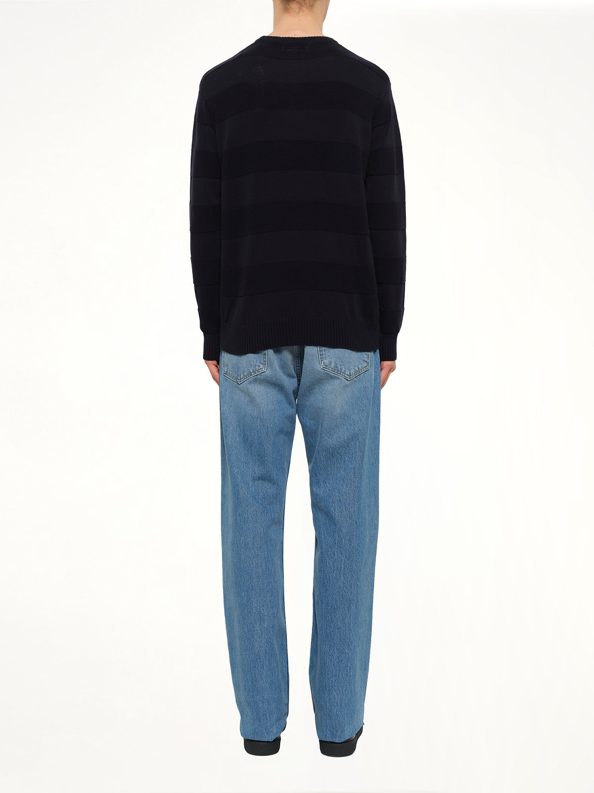 Crew Neck Sweatshirt in Navy