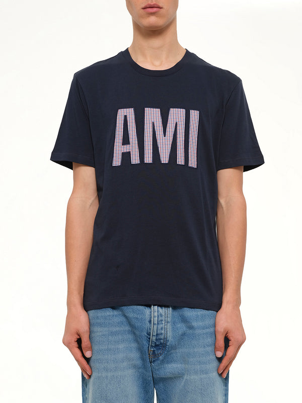 Crew Neck T-Shirt in Navy