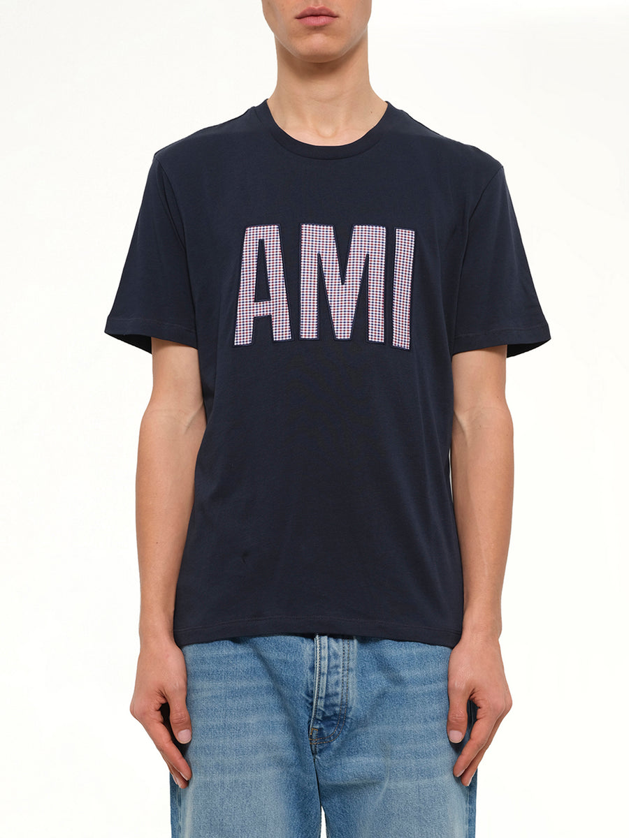 Crew Neck T-Shirt in Navy