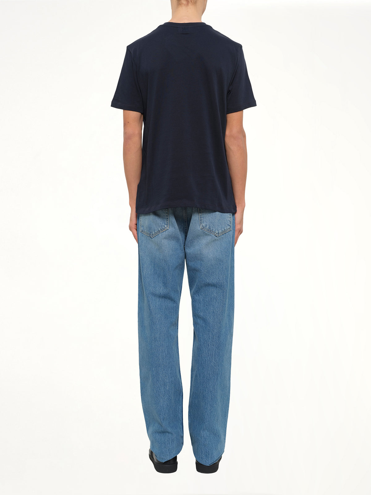Crew Neck T-Shirt in Navy