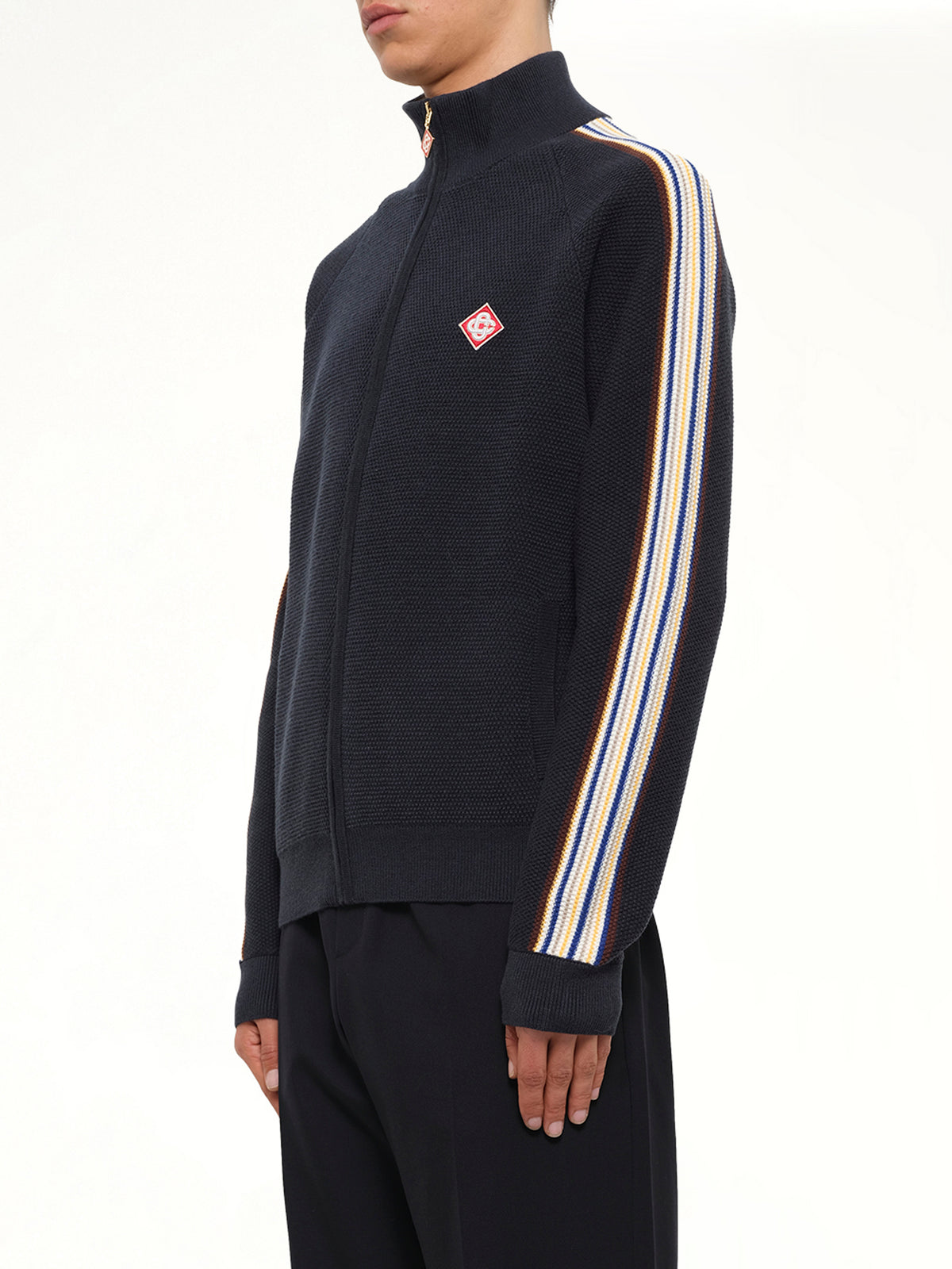 Cafe Culture Track Jacket in Navy