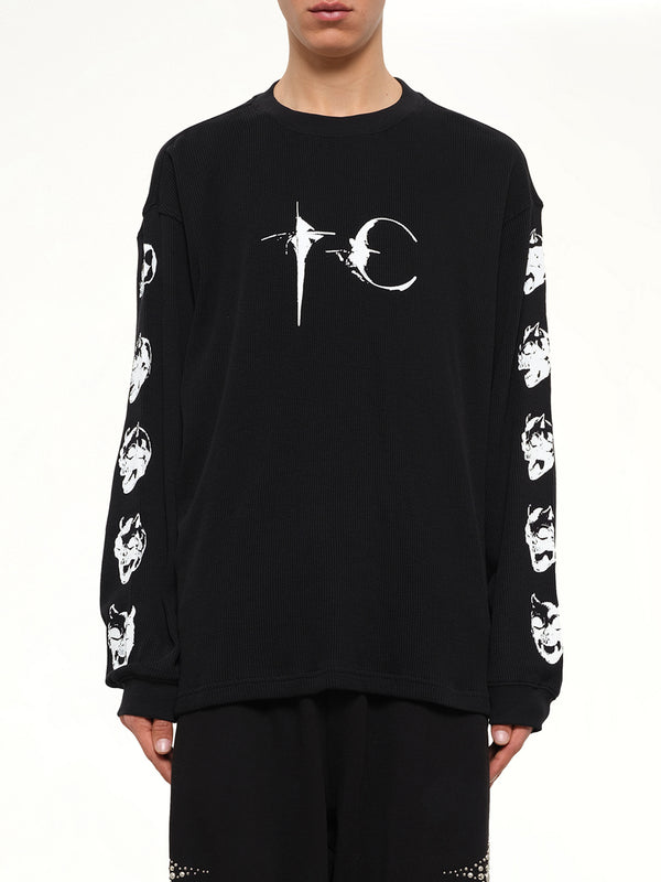 Endless Long Sleeve T-Shirt in Black