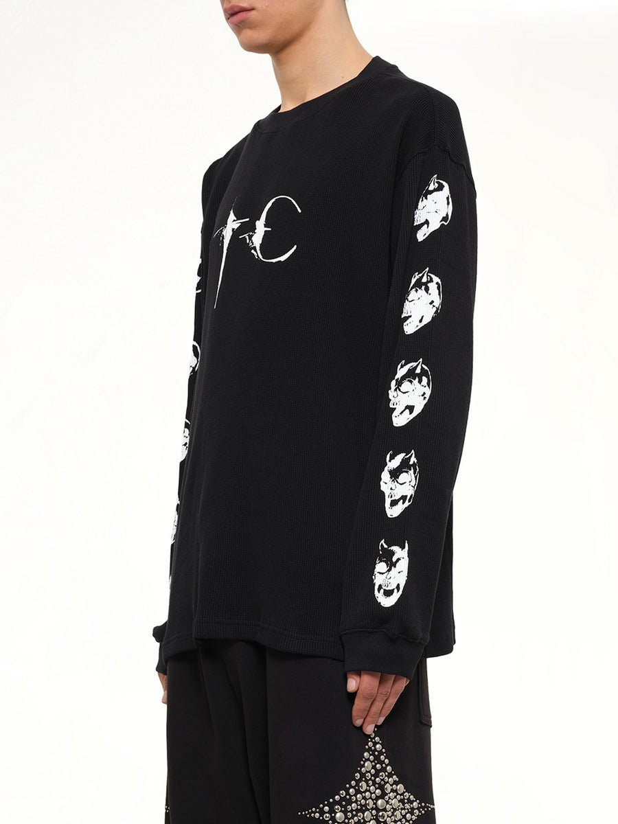Endless Long Sleeve T-Shirt in Black
