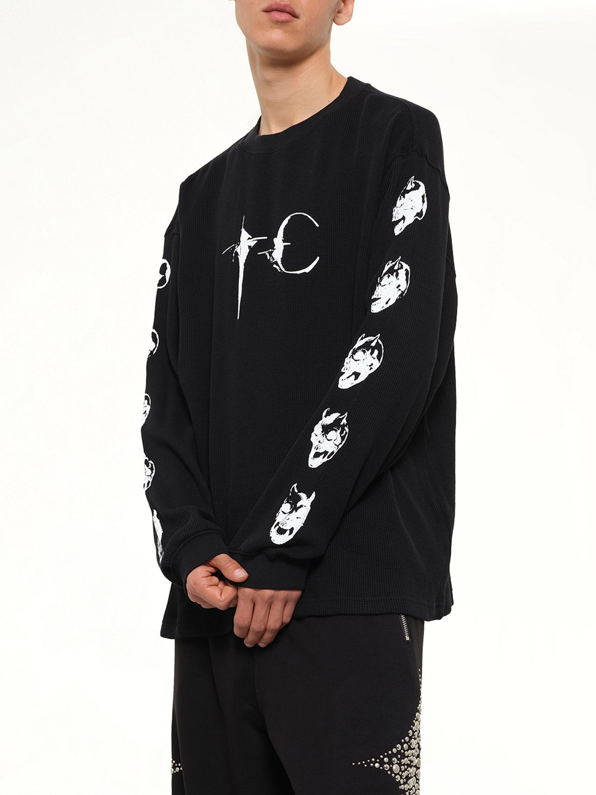 Endless Long Sleeve T-Shirt in Black