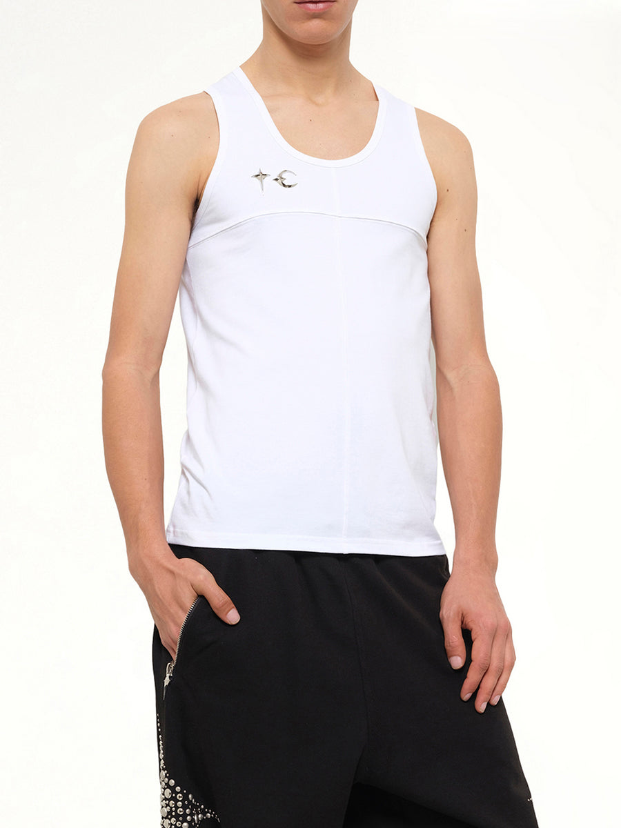 TC Tank Top in White