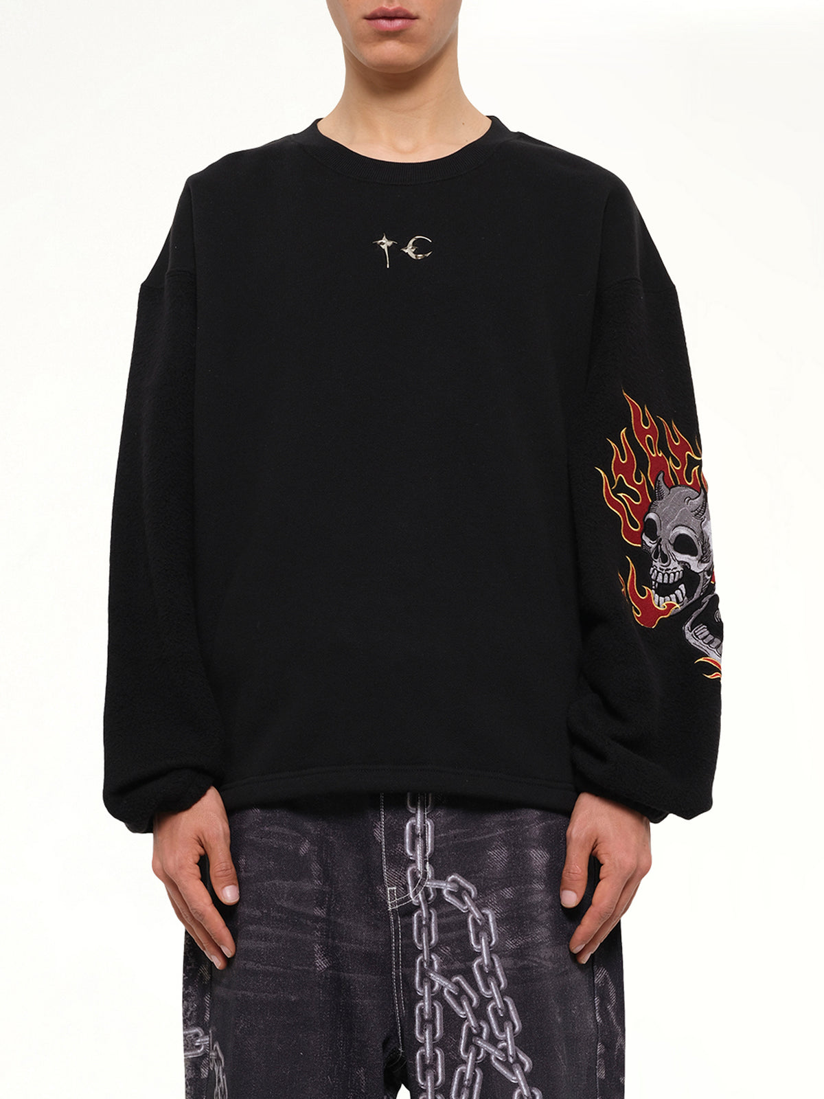 TC Two Face Sweatshirt in Black
