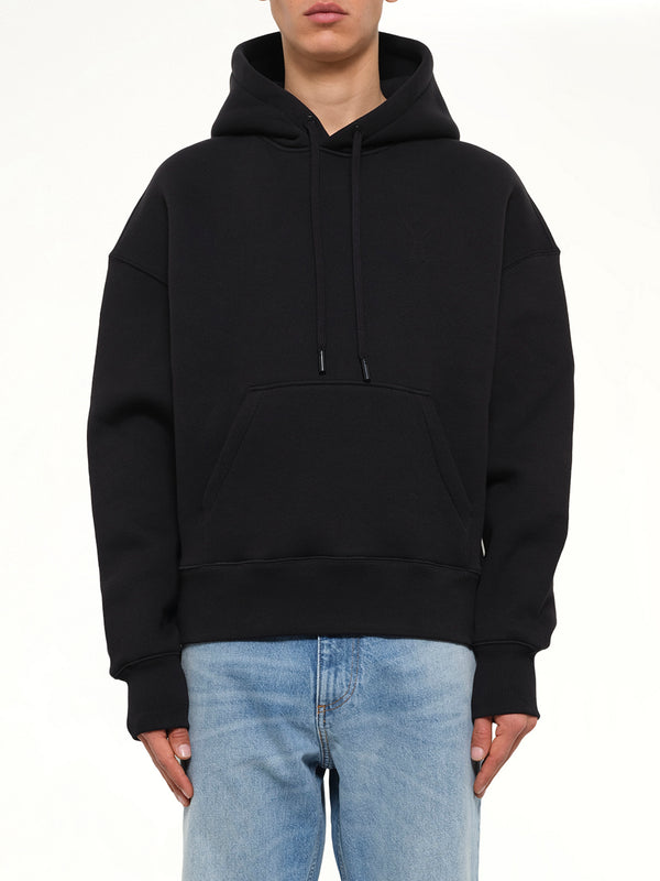 Embossed Ami De Coeur Hoodie in Black