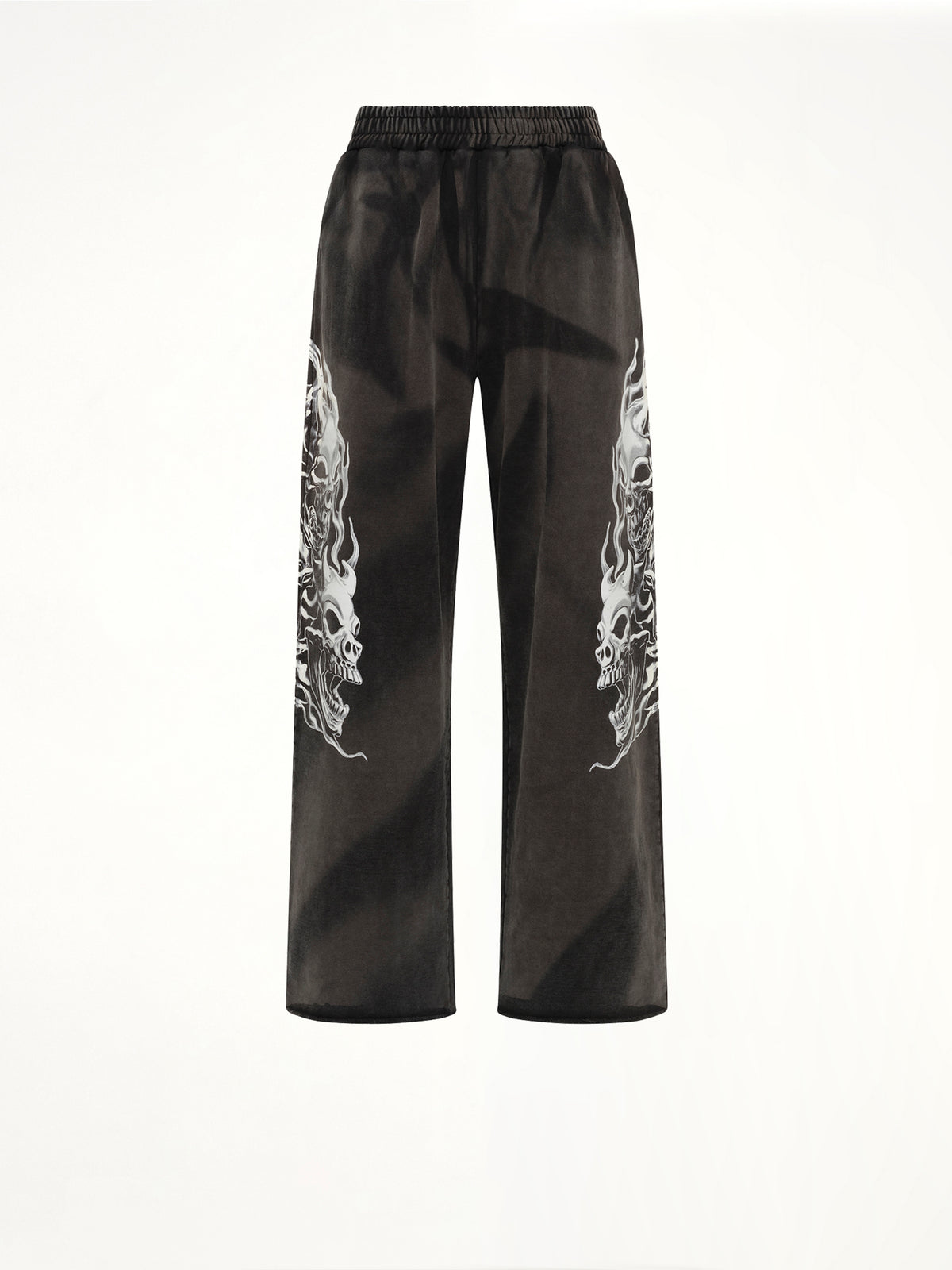 Six Riding Skull Sweatpants in Black