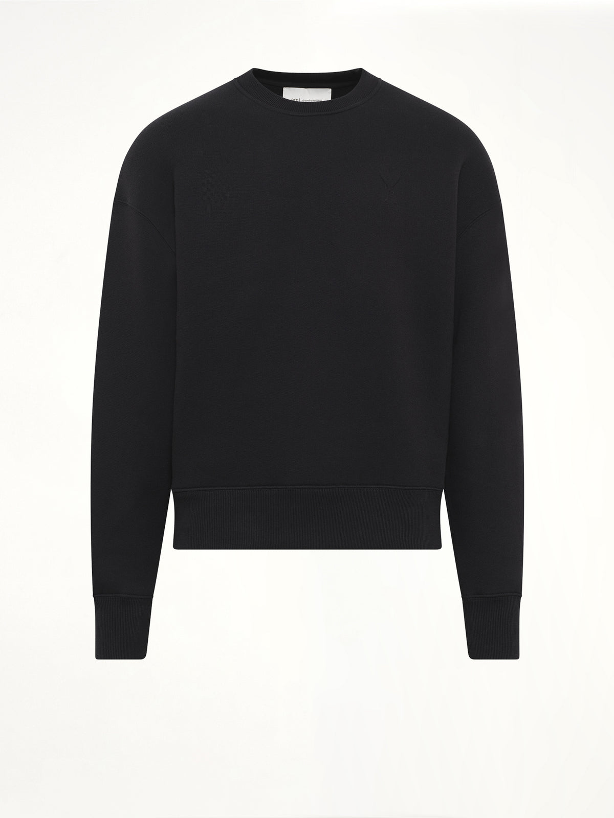 Embossed Ami De Coeur Sweatshirt in Black
