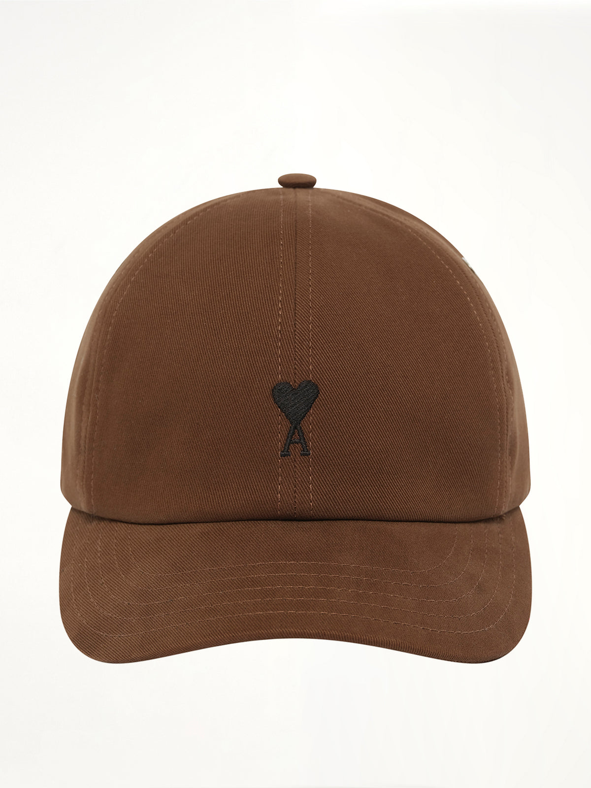 Ami De Coeur Embroidery Cap in Chocolate Brown