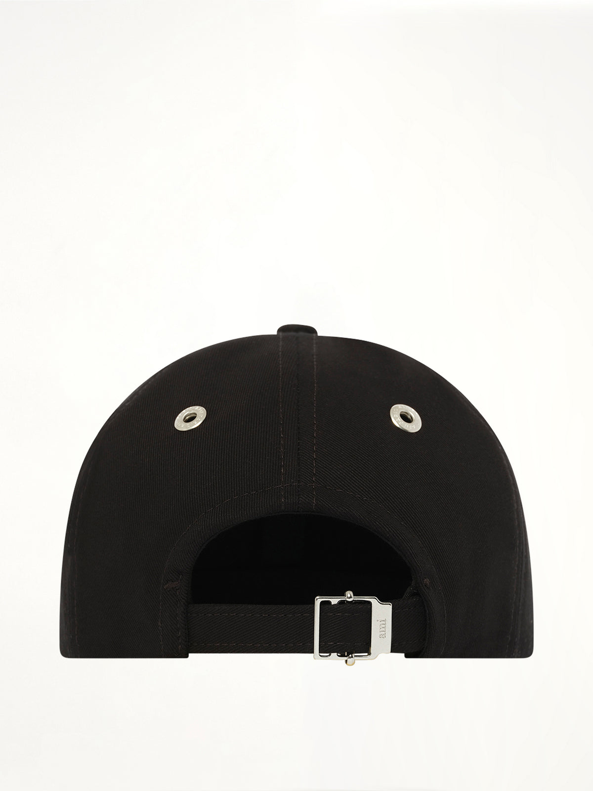 Contrast Ami De Coeur Embroidery Cap in Black