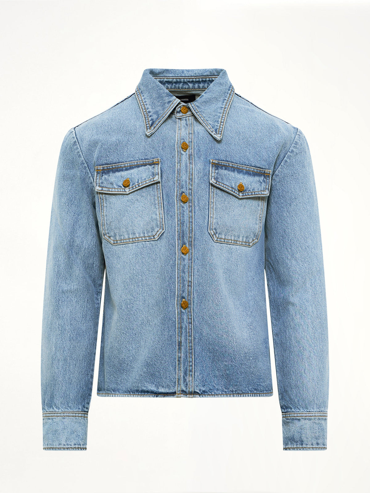 Chente Denim Shirt in Classic Blue
