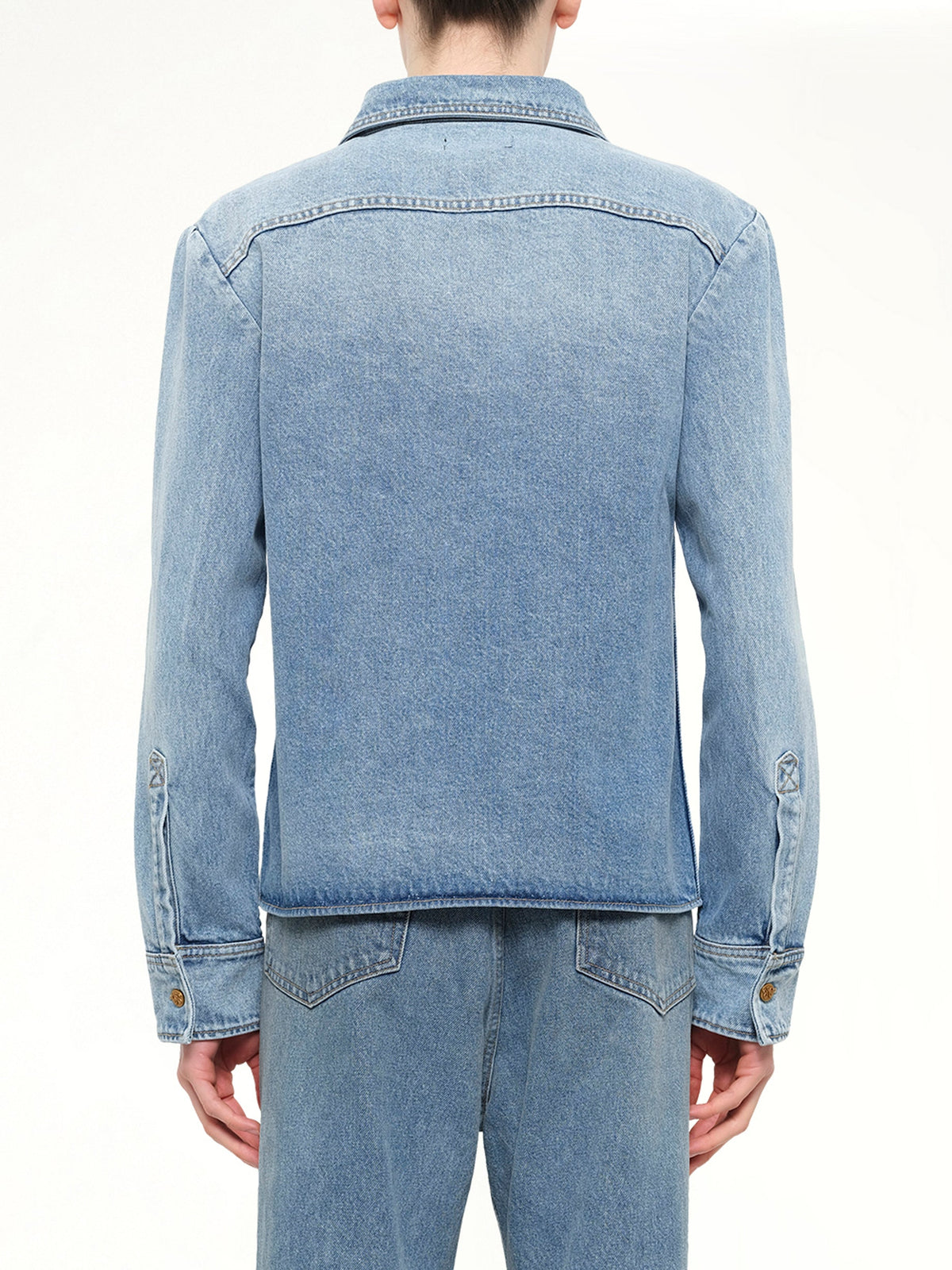 Chente Denim Shirt in Classic Blue
