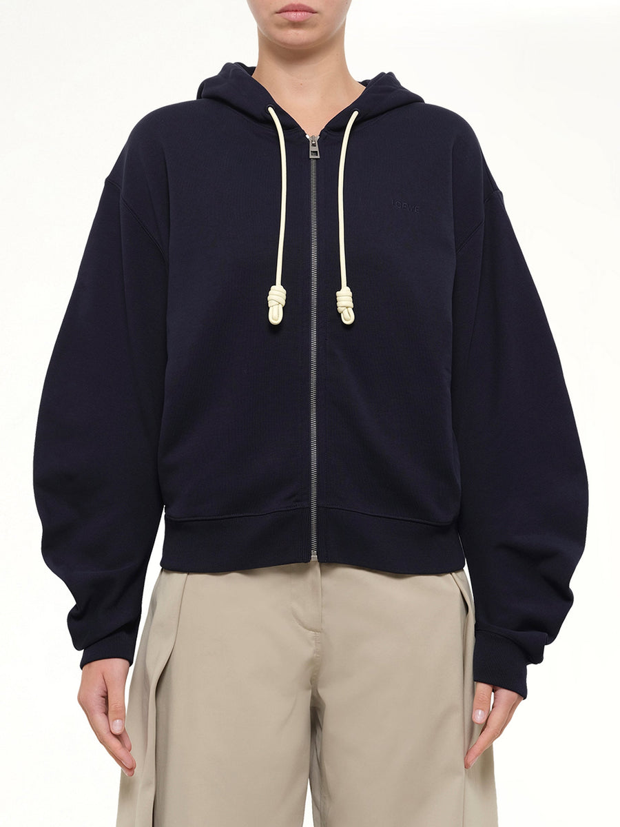 Flamenco Hoodie in Navy Blue/Yellow