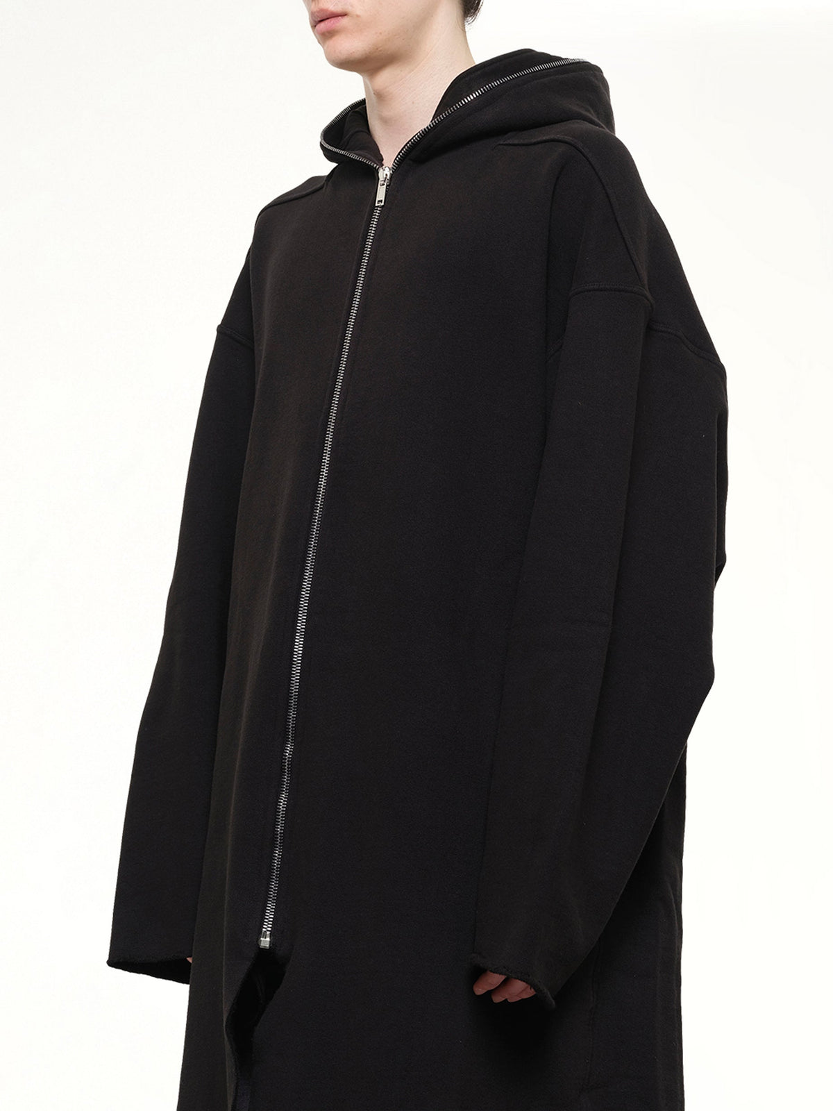 Megafelpa Gimp Wide Mac Coat in Black