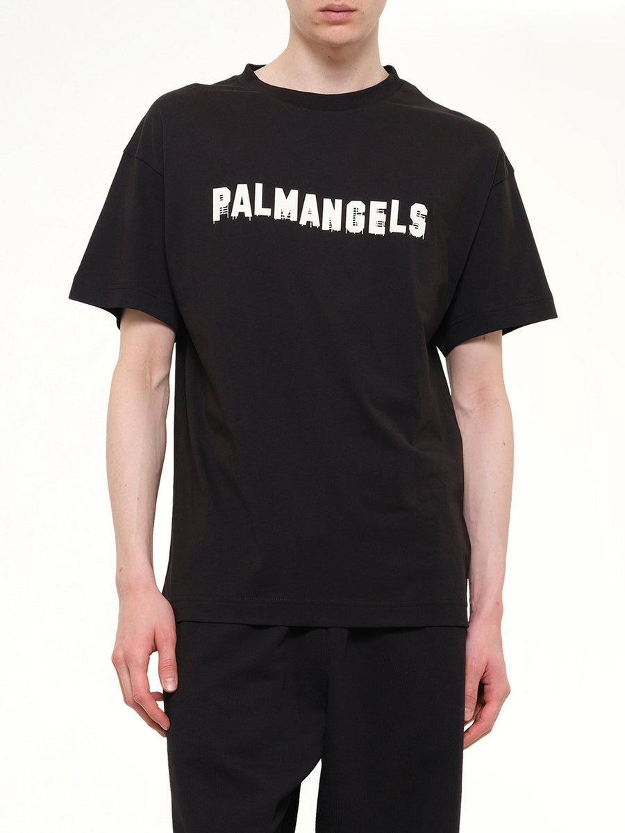 Palm Hills Regular T-Shirt in Black/Off White