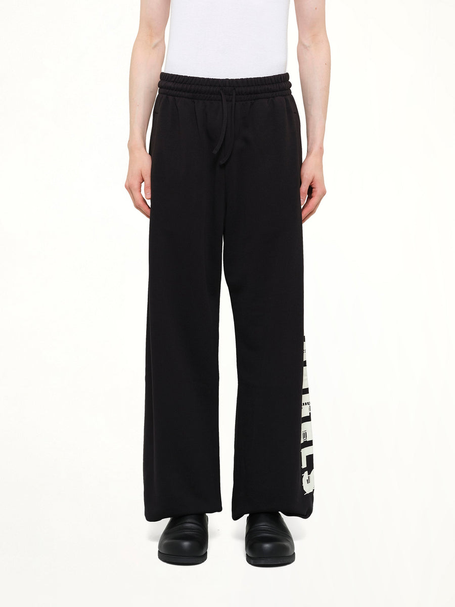 Palm Hills Sweatpants in Black/Off White
