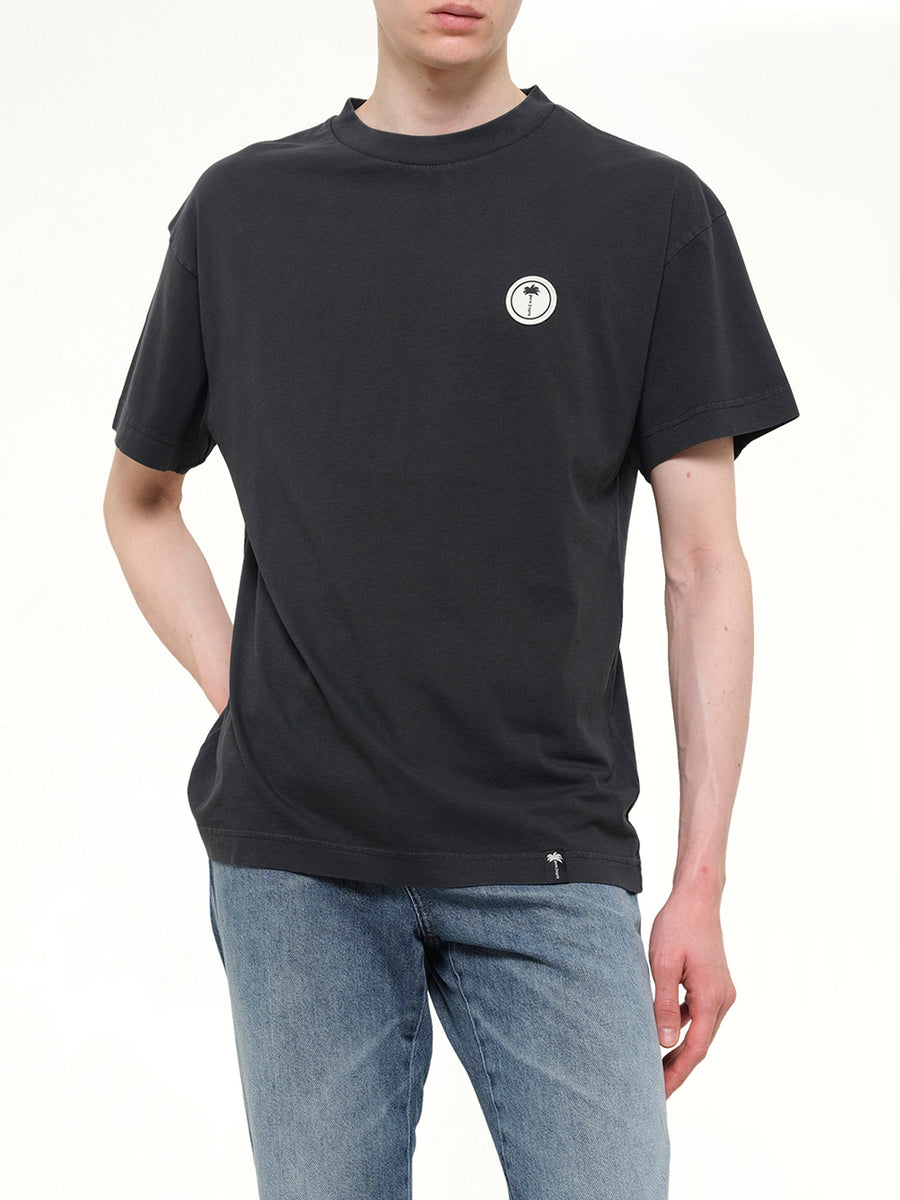 Palm Shadow Regular T-Shirt in Anthracite/Off White