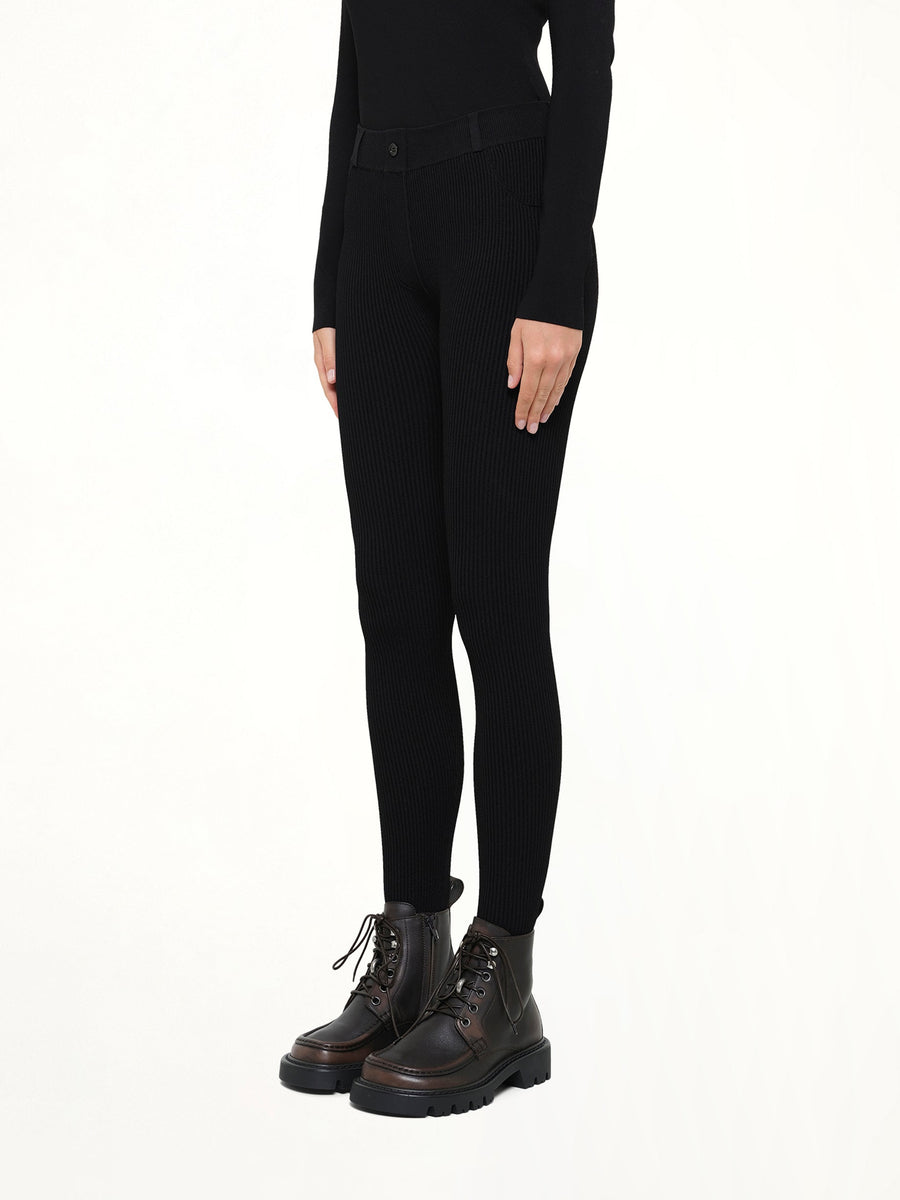 Viscose 2 Pocket Leggings in Black