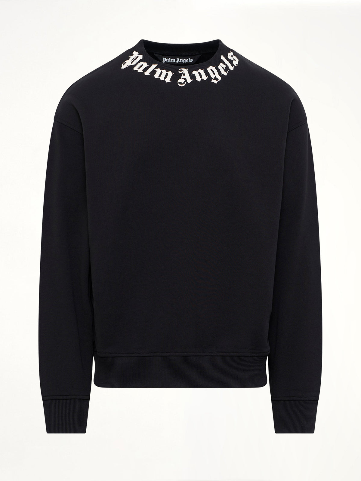 Neck Logo Regular Sweatshirt in Black/Off White