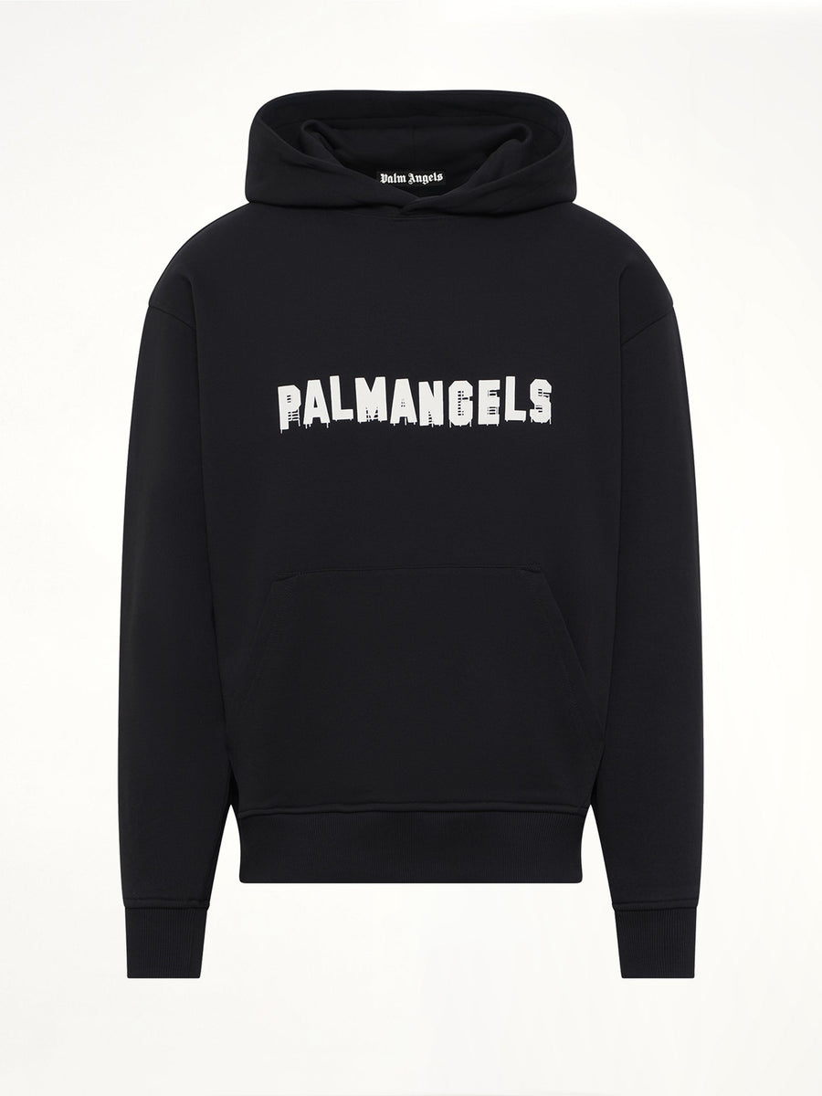 Palm Hills Regular Hoodie in Black/Off White
