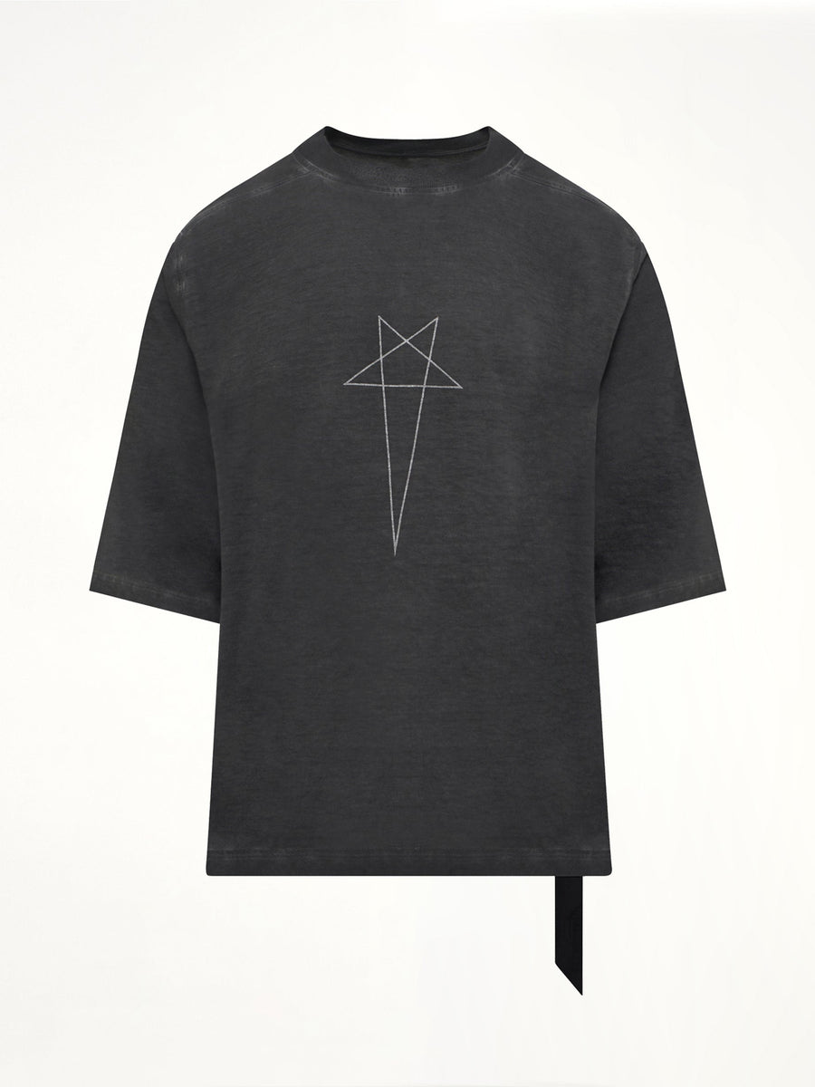 Pentagram Jumbo SS T-Shirt in Faded Black/Silver