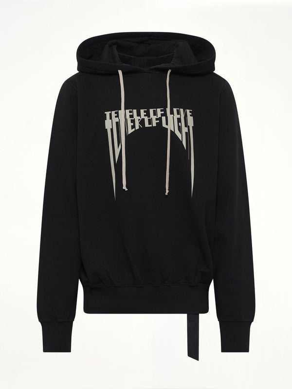Tower of Light Oversized Hoodie in Black/Pearl