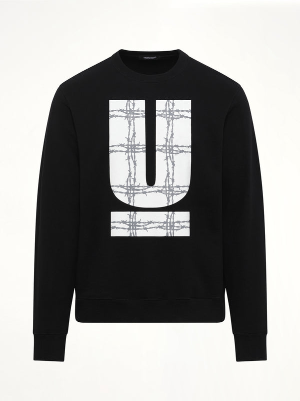 Barbed U Sweatshirt in Black
