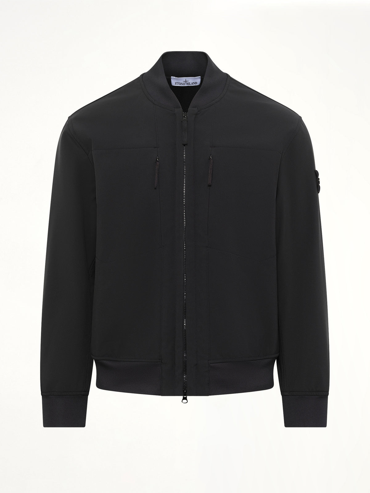 Q100006 Soft Shell Bomber Jacket in Black