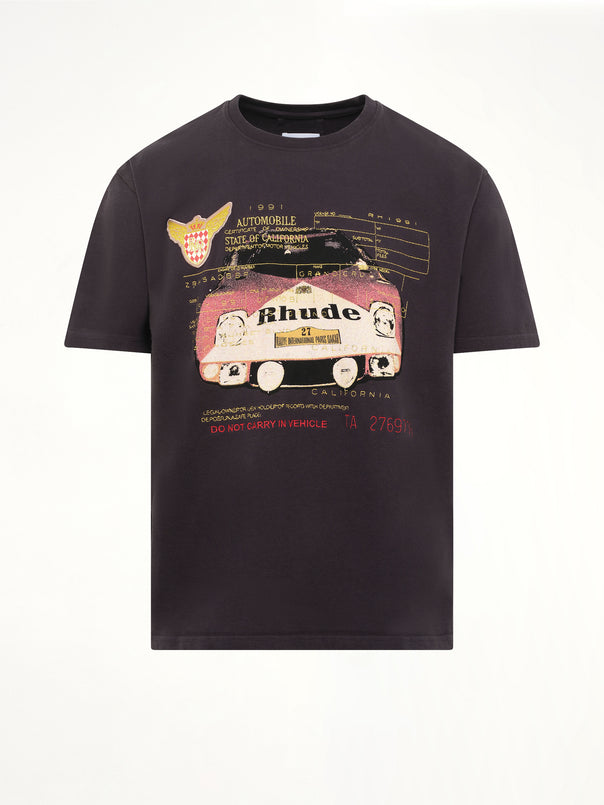 Rhude Slip T-Shirt in Vintage Black