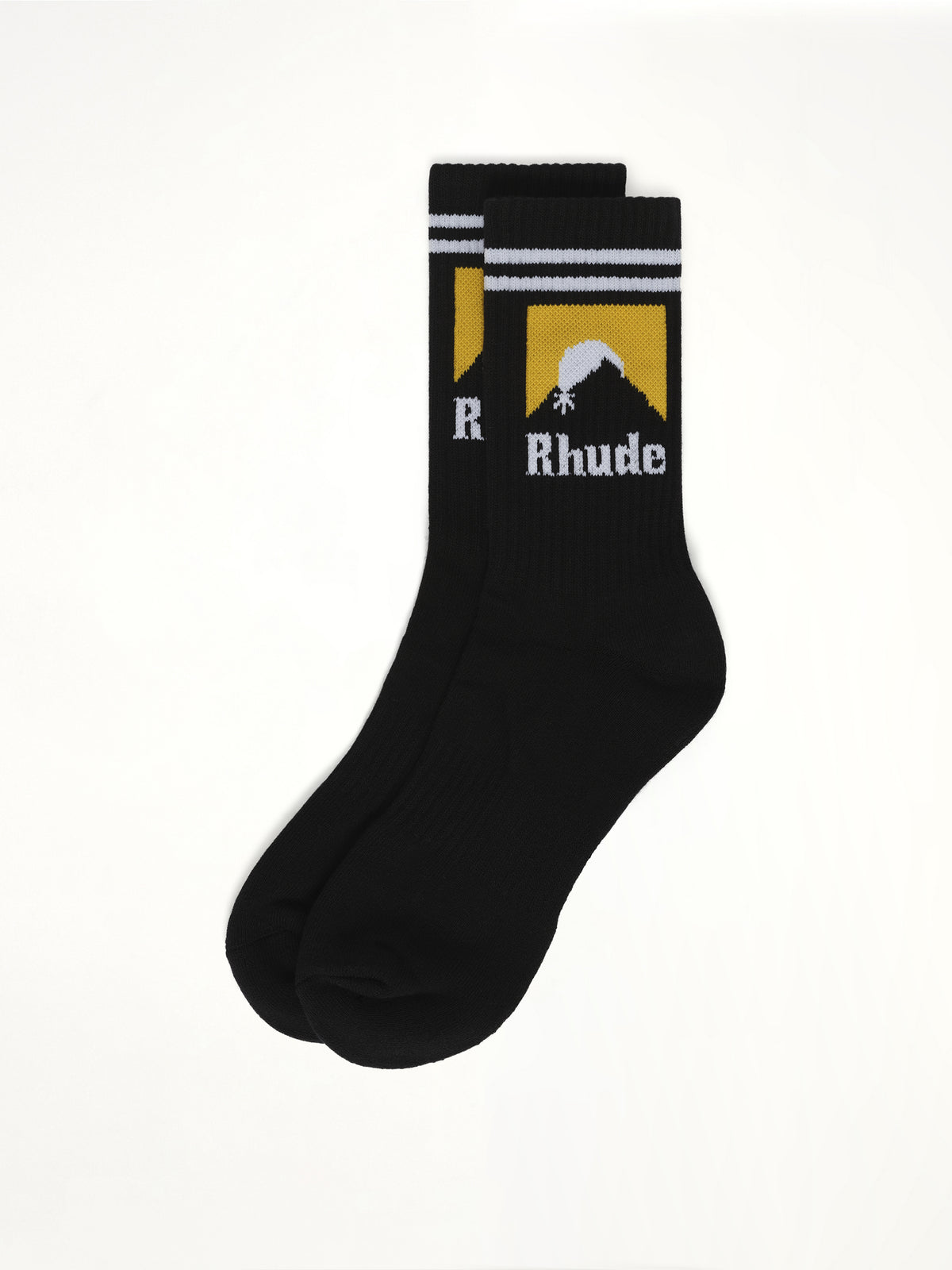 Striped Moonlight Sock in Black/White
