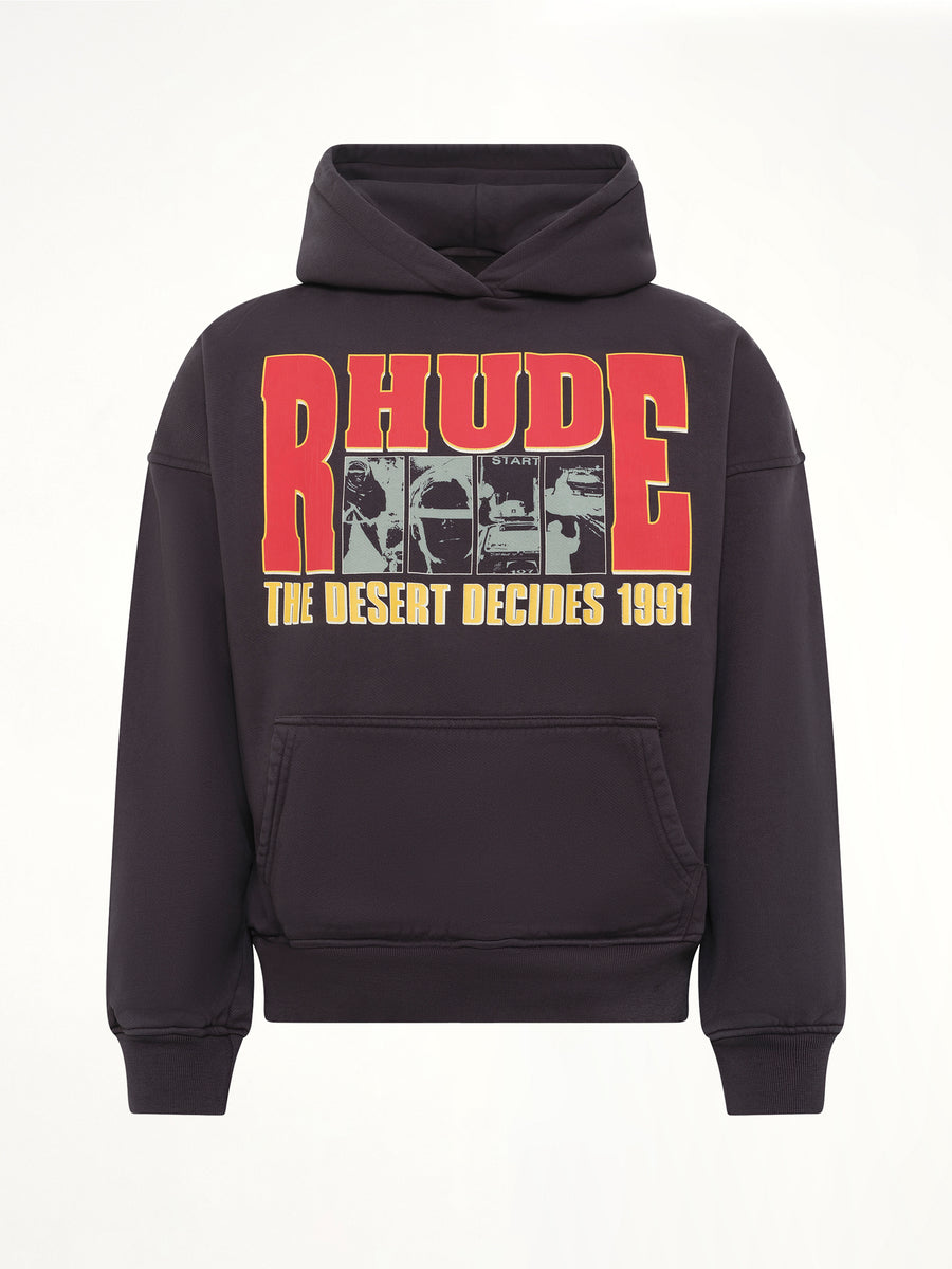 The Desert Decides Hoodie in Vintage Black/Red